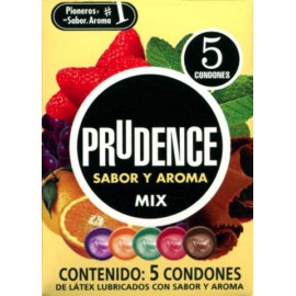 Prudence mix c/5 preservativos