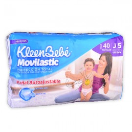 Kleen bebe movilastic jumbo (etapa 5 / 11-14.5 kg.) c/40 pzs