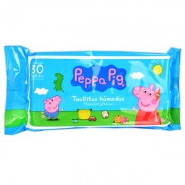 Peppa pig toallas humedas paq. c/30 pzas.