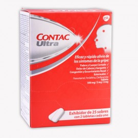 Contac ultra exhib. c/25 sobs. c/2 tabs. 2/5/500 mg.