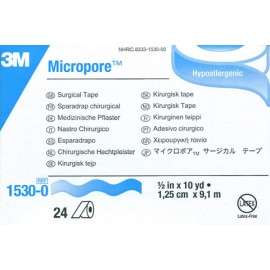 Microporosa 1/2 1.25cm blanca