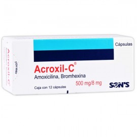 Acroxil c capsulas 500 mg. c/12
